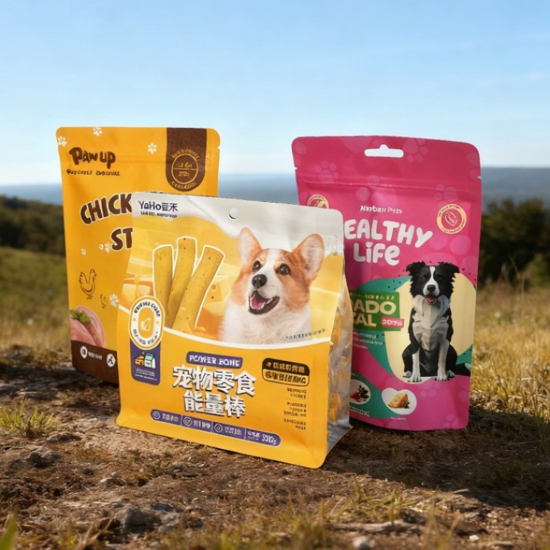 Jinde Packaging lanza bolsas de embalaje premium con sello de ocho lados para comida para perros y gatos